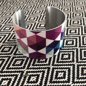 Geometric aluminum cuff